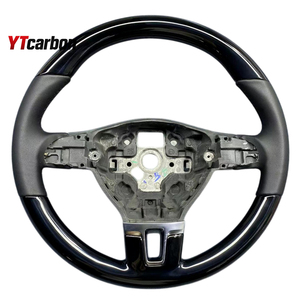 YTcarbon para <span class=keywords><strong>California</strong></span> <span class=keywords><strong>Beach</strong></span> <span class=keywords><strong>Camper</strong></span> Bus Modificar piezas de automóviles Accesorios interiores de automóviles Volante de fibra de carbono real personalizado - Product Image 6