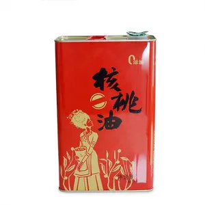 Custom Tin Cans 500ml Olive Oil Tin Cans Food Safe Rectangle Box Packaging Food Grade Olive Oil Tin Metal Cans