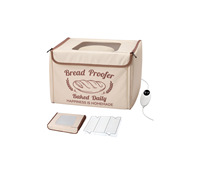Boîte d'épreuve de pâte Boîte d'épreuve de pain Fermentation à température précise Boîte de réchauffement pliante à fermeture éclair pour la cuisson Outils de pâtisserie