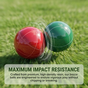 Jeu de boules de pétanque en résine personnalisé pour l'extérieur, pelouse, jardin, jeu portable pour la famille, boules de pétanque pour la cour - Product Image 3