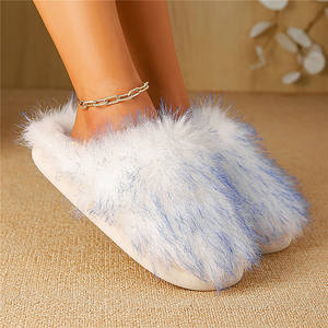 รองเท้าสลิปเปอร์ขน<span class=keywords><strong>ยาว</strong></span>ผ้ากำมะหยี่ขนยาวสำหรับผู้ชายและ<span class=keywords><strong>ผู้หญิง</strong></span>รองเท้าผ้าฝ้ายเนื้อหนากันลื่นพร้อมกำมะหยี่ - Product Image 3