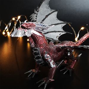 Il Drago Nero 107 Parti 3 Fogli 3D Metallo di Modello di Montaggio di Puzzle di Puzzle Fai da Te Giocattoli Regali per I Bambini - Product Image 4