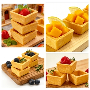 Moule à tartelettes commerciales mini carrées 16 cavités, personnalisation prise en charge, machine à presser les coques de tartelettes aux fruits portugaises - Product Image 6