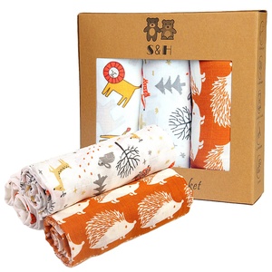 100% Cotton Super Soft 6 Lớp Hữu Cơ Baby Swaddle Fleece Chăn Với Màu Sắc Khác Nhau - Product Image 5