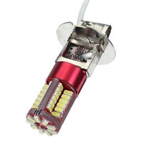Ampoule H3 blanche 57 LED 3014 SMD pour feux de brouillard de voiture, feux de jour, feux de stationnement, ambre, rouge, bleu glacé