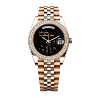 Qui s'en soucie ? Je suis déjà en retard. Montre-bracelet étanche avec mouvement mécanique automatique Miyota 8285, cadran personnalisé et verre saphir.