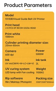 大幅面UV平板喷墨打印机1300毫米工业亚克力陶瓷玻璃壁纸木材金属PVC打印机3D - Product Image 3