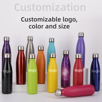 Botella Termica Acero Inoxidable 500ml Deporte Estampado Artistico Creativo en Color Portatil Termo Antifugas para Viajes
