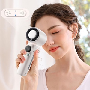 High Look Fast Cooling Type-C Charging Port Handheld Mini Fan Wearable Foldable <b>Battery</b> Hotel Use More Five Speeds Humidify <b>5V</b> - Product Image 1