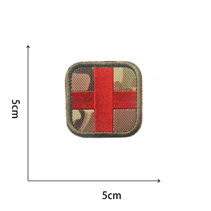 Tùy chỉnh chiến thuật y tế cứu hộ chữ thập đỏ móc và vòng lặp thêu Medic vá - Product Image 6