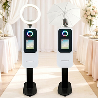 Nouvelle cabine photo tout-en-un avec imprimante, impression instantanée, cadre métallique, pour mariage, fête, iPad, appareil photo reflex numérique