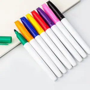 Promotionele Aangepaste Niet-Giftige Inkt Flexibele Tip Droog Wissen Whiteboard Marker Pen Voor Schrijven