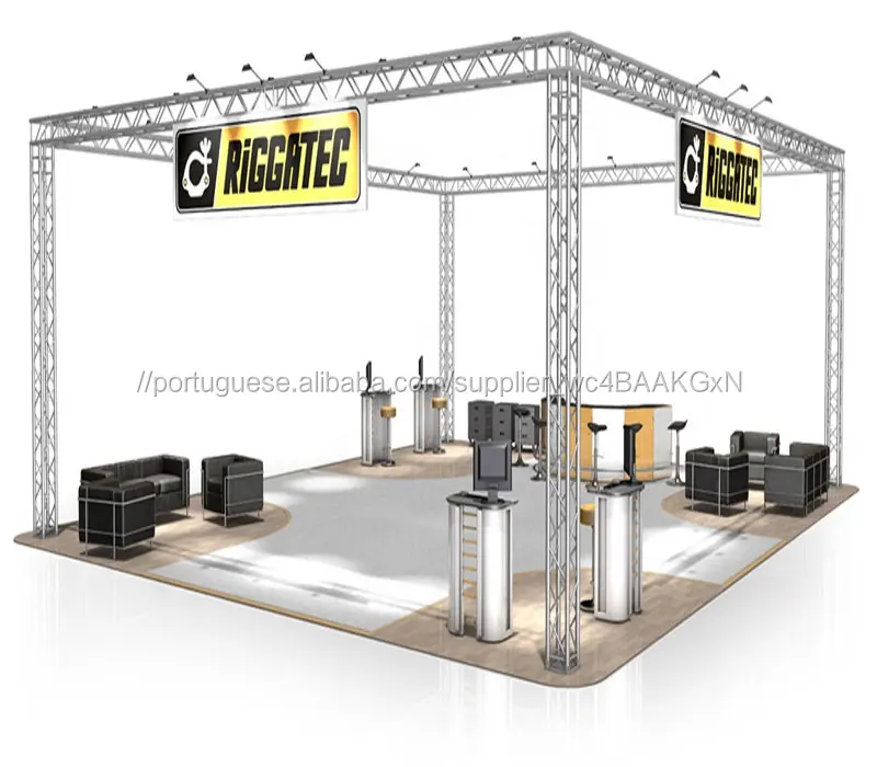 Exibição pista desfile de moda equipamento de palco truss parafuso truss de alumínio