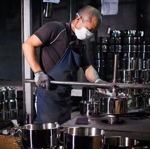 ชุดเครื่องครัวสแตนเลสตอก 3 ชั้นชุดหม้อปรุงอาหาร 10 ชิ้นพร้อมฝาเหล็กสําหรับทําอาหารในครัวที่บ้าน - Product Image 3