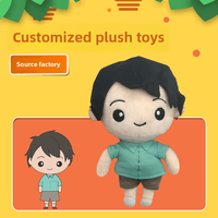 Figurines d'action en peluche sur mesure Mascotte de l'école d'entreprise Conception de petites poupées Traitement des échantillons Commandez votre propre personnalisation