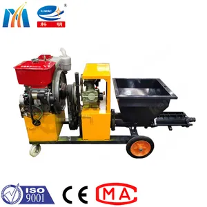 Mortar Spraying Used Diesel Motor KLW Series Plastering Machine for Tunnel Application