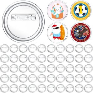 Kit de Botones Acrílicos Personalizados con Impresión Digital, Pines Acrílicos Transparentes y Papel Redondo en Blanco para Hacer Botones de Moda DIY - Product Image 2