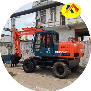 La Venta barata utilizó el excavador de Japón Hitachi EX100W, excavador EX100wd 10ton del excavador de Hitachi - Product Image 1