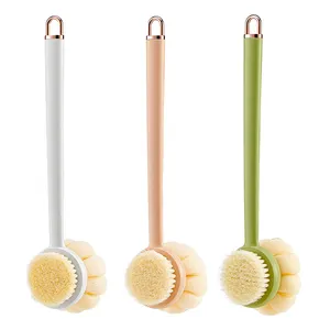 Multifunctional Detachable Bath Brush Back Body Bath Shower Sponge Scrubber Brushes With Handle Massager Bathroom Brush