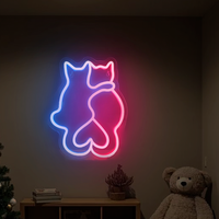 Luz LED decorativa de PVC con letrero de conejo de neón azul personalizable para niños IP67 Aplicación DE PAISAJE