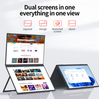 Moniteur portable double SIBOLAN 18,5 pouces, design Esports, clip vidéo, multifonction, collaboration multi-écrans, Type-C, HDR