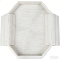 Bassin de bain pour bébé tortue à double rampe, bol d'eau pour reptile semi-aquatique, décoration d'aquarium en ABS durable et écologique