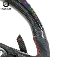 Volant en Fibre de Carbone avec Affichage LED pour BMW M3 M4 E70 E83 E84 E85 E89 E90 E91 E92 E93 avec Palettes de Changement de Vitesse