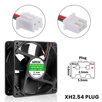 MK12038 24V 0.40A 3000RPM 108CFM 44dBA 120*120*38mm Ventilateurs à flux axial Ventilateur de refroidissement de radiateur d'échappement industriel