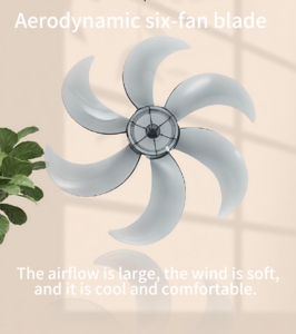 Ventilateur vertical de 13 à 17,9 pouces avec télécommande sans fil, oscillation, hauteur réglable et minuterie, moteur sans balais pour la maison - Product Image 3