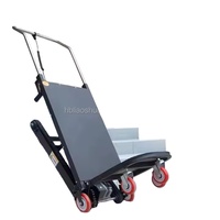 Monte-escalier pliable LS Electric avec moteur 1000W, cadre métallique portable, design réglable et verrouillable pour le transport de marchandises