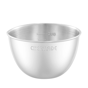 CHEFMADE WK9961 18/8 petit bol en acier inoxydable outil de gâteau de qualité alimentaire outils de cuisson en métal de haute qualité - Product Image 1