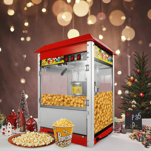 Mái nhà màu đỏ thương mại điện Pop ngô làm nhà sản xuất tùy chỉnh bỏng ngô Máy bỏng ngô máy 8oz ấm bỏng ngô máy - Product Image 5