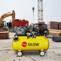 Compresseur d'air portable diesel 7,5 kW pour travaux extérieurs, petit marteau perforateur, gonflage des pneus