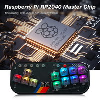 Mini Hitbox Flatbox WASD SOCD Bâton de combat SallyBox Contrôleur de lumière LED Contrôleur de jeu pour PC/PS3/PS4/Switch