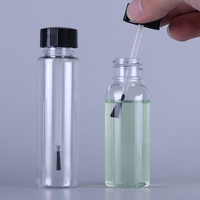 Flacon de colle à ongles en PET miniature anti-fuite de 10 ml à 50 ml avec bouchon à pinceau