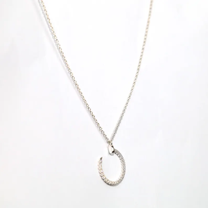 Collar de Diamantes de Laboratorio en Oro de 14K Premium con Colgante Circular Delicado, Diseño Minimalista y Brillante, Joyería Nupcial, Regalo para Ella - Product Image 4