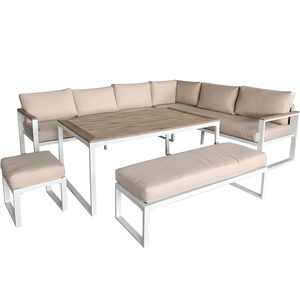 Set di <span class=keywords><strong>mobili</strong></span> <span class=keywords><strong>da</strong></span> <span class=keywords><strong>giardino</strong></span> <span class=keywords><strong>in</strong></span> <span class=keywords><strong>metallo</strong></span> divano <span class=keywords><strong>da</strong></span> esterno di lusso divano componibile angolo divano <span class=keywords><strong>da</strong></span> esterno tavolo <span class=keywords><strong>da</strong></span> pranzo <span class=keywords><strong>mobili</strong></span> <span class=keywords><strong>da</strong></span> <span class=keywords><strong>giardino</strong></span> - Product Image 2