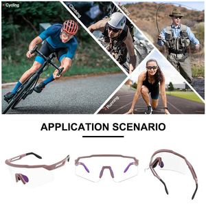 Gafas de Sol Deportivas TR90 Fotocromáticas UV400 con Cambio de Color, Ligeras, para Ciclismo, Deportes al Aire Libre, Correr, Béisbol, para Hombre - Product Image 4
