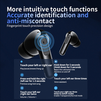 Écouteurs intra-auriculaires stéréo HiFi TWS avec réduction de bruit ENC, latence nulle pour le gaming