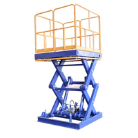 Usine WIZ en Chine sur mesure petit ascenseur d'entrepôt hydraulique fixe nouvel état matériau en acier 380V tension pour hôtels