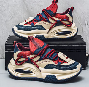 High-top and <b>elevated</b> sports-style sneakers for students, suitable for school campus fashion, versatile for all occasions - Product Image 3