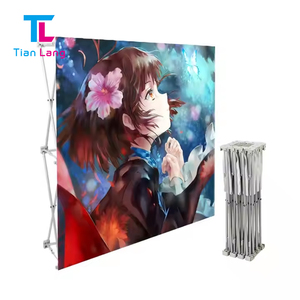 Pantalla emergente 4x3 Tela de tensión recta Pantalla emergente Soportes de pared Soportes de pancarta - Product Image 1