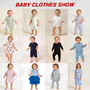 Abiti Casual Traspiranti per Bambine Baifei, Vestito a Maniche Corte con Arricciatura, <span class=keywords><strong>Abbigliamento</strong></span> Personalizzato Stampato per Bambine - Product Image 4