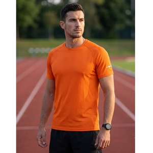 T-shirt de sport raglan en maille perforée OEM personnalisé pour homme, évacuation de l'humidité, haute ventilation, jersey - Product Image 1