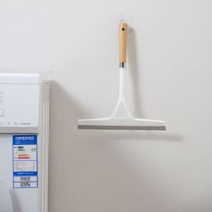 Nettoyeur de vitres de voiture en bois à jet d'eau, brosse de nettoyage de douche, raclette de salle de bain avec poignée en plastique - Product Image 3