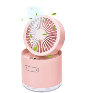 New Abs Pp Portable Foldable Rechargeable Table Water Mist Fan