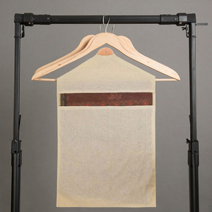 Sac de vêtement en coton jaune écologique avec taille personnalisée pour le shopping, anti-poussière, <span class=keywords><strong>rangement</strong></span> - Product Image 1