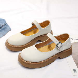 Zapatos Mary Jane de primavera y verano, con punta redonda, diseño exclusivo, zapatos de cuero pequeños, populares, económicos, a <span class=keywords><strong>la</strong></span> moda, suaves para mujer. - Product Image 4