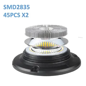 Nuovissima miniera a doppio colore ambra 12V 24V trattore agricolo locomotiva lampada stroboscopica per camion cintura di sicurezza monitoraggio luce faro a LED