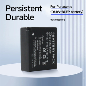 Batterie numérique Li-ion 1400mAh à décodage complet DMW-BLE9 pour appareils photo Panasonic Lumix GX7 GX9 LX100 TZ80 TZ90 <span class=keywords><strong>TZ200</strong></span> DC ZS70 ZS80 - Product Image 2